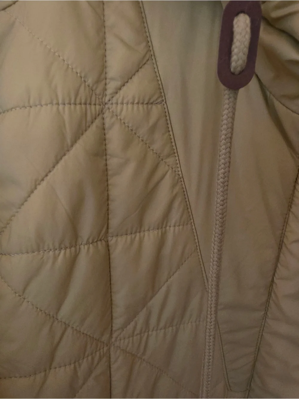 Madewell Quilted Hooded Puffer Rain Coat in Olive - Picture 4 of 6